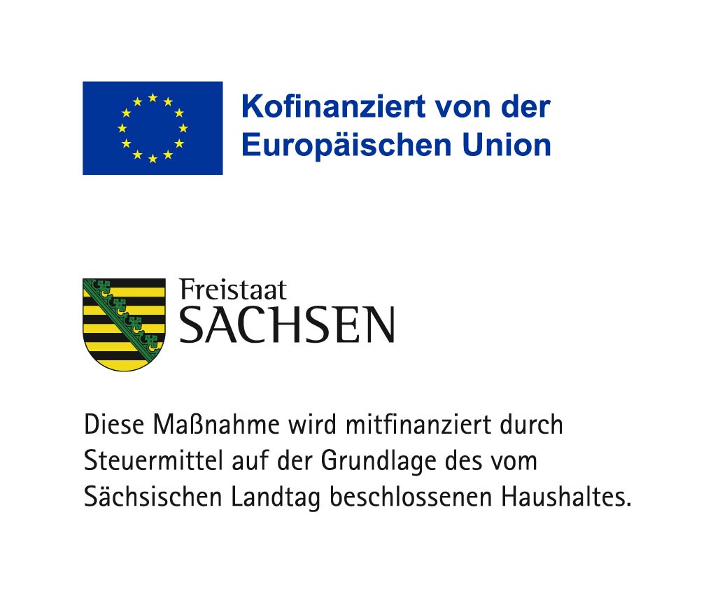 Logokombination EFRE Sachsen