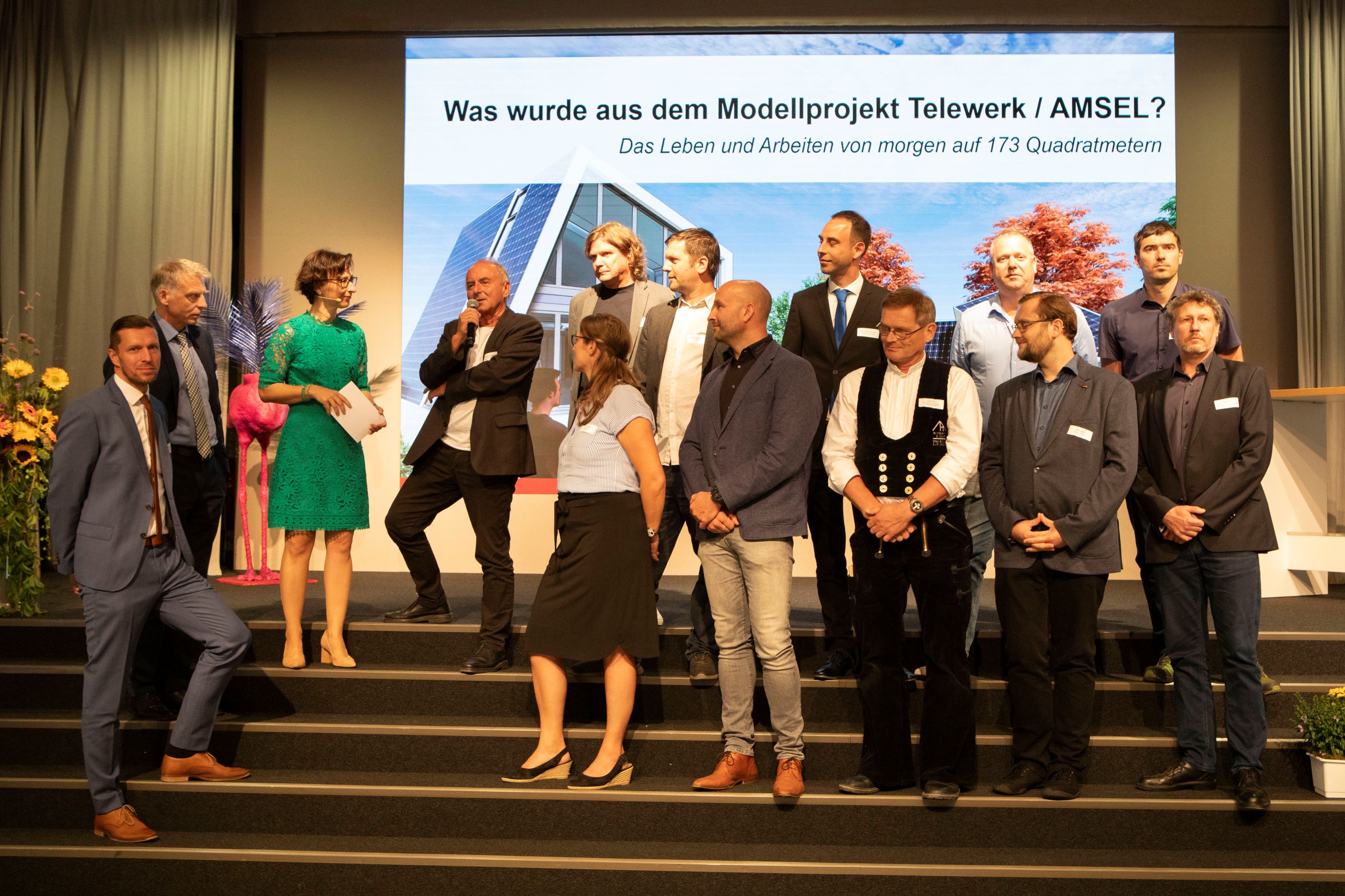 The participants of the simul+ Future Forum on stage