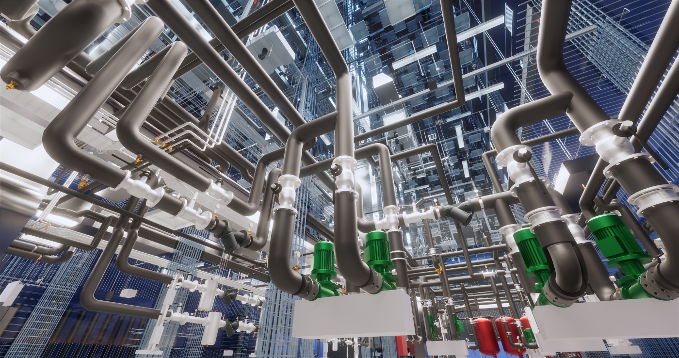 Animation of media in a factory